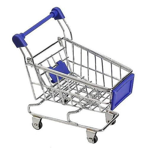 (Yellow) Desktop Decoration/toy Mini Shopping Cart