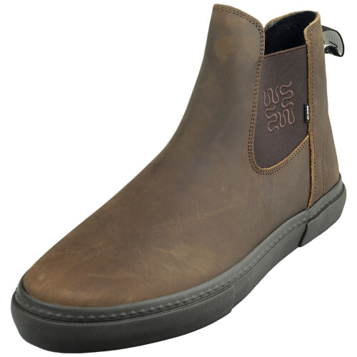 (7) Globe Dover II Mens Chelsea Boots in Dark Brown