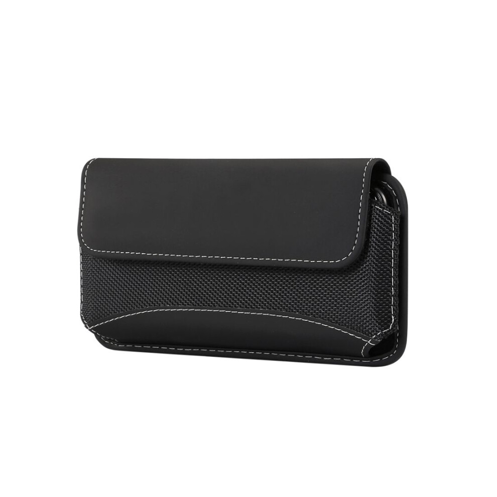 Photos - Case DFV mobile - Horizontal Belt Pouch New Leather and Nylon for Google Pixel 9a - Black Black DF-iH3-7DG-N-FChOXF-15(2025)