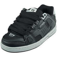 (10) Globe Sabre Mens Skate Trainers in Black Silver