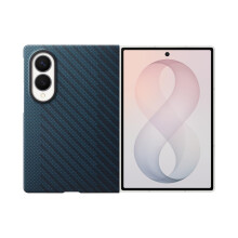 Capa para Galaxy Z Fold 8 Compatível com MagSafe / Qi2 com Filmes Antirreflexo Samsung Azul Noite