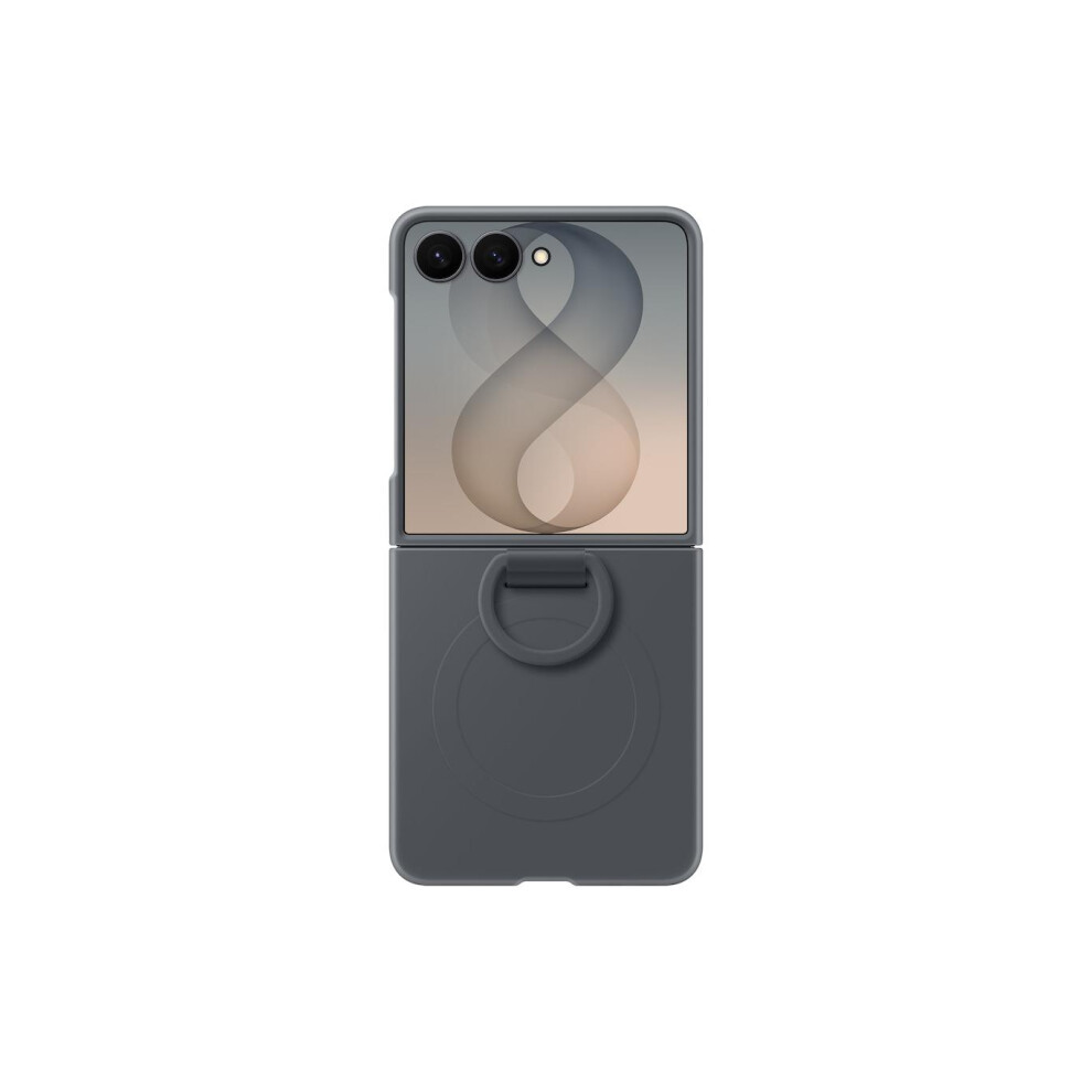 Samsung Official Silicone Ring Magnet Case for Galaxy Z Flip8 Graphite | Soft touch Silicone Case with integrated magnet for Qi2 wireless charging & magnet accessories - Image 3