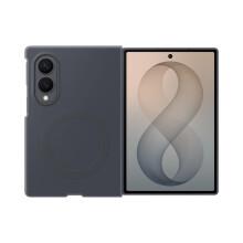 Capa e estojo para telefone móvel Samsung Pack 2-em-1 em silicone magnético Grafite + Filme anti-reflexo Transparente para Galaxy Z Fold