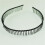 6X Cerchietto In Metallo Dentato Nero per Donna 4