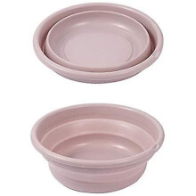(Pink trumpet) Portable Collapsible Silicone Wash Basin (pink Trumpet)
