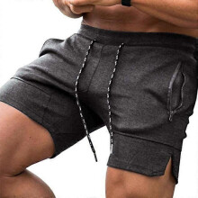 (XXL, Dark gray) Beach Shorts, Gym Shorts, Men's Shorts, Workout Shorts, Weightlifting Squat Shorts