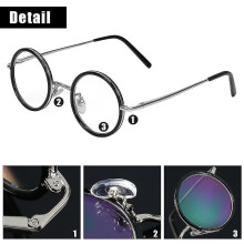 Retro Round Resin Reading Glasses, 1.0 / 1.5 / 2.0 / 2.5 / 3.0 / 3.5 Lightweight Magnifying Reading Glasses Fatigue Relief Strength (3.0)
