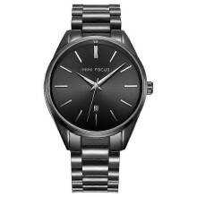 (Black) Mini Focus 0050G Men's Watch Simple Business Japanese Movement Luminous Waterproof