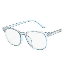 (blue) Anti Blue-ray Reading Gaming Goggles Transparent Eyewear Frame