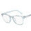 (blue) Anti Blue-ray Reading Gaming Goggles Transparent Eyewear Frame 1