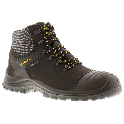 (Black, 10 (Adults')) Stanley Mens Safety Boots Rchmond Leather Lace Up black UK Size