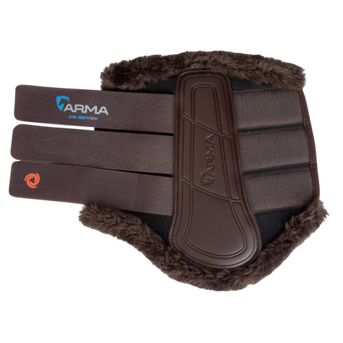 (Full, Brown) ARMA Air Motion SupaFleece Horse Brushing Boots 2
