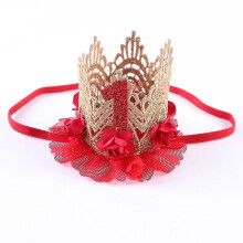 (pink) 1 Year Old Baby Princess Crown Headband