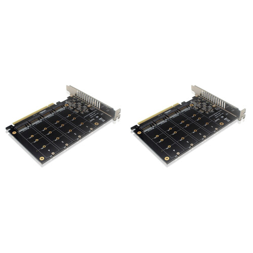 2X PH44 NVME 4-Disk Array Card PCIE Signal Split Array Card