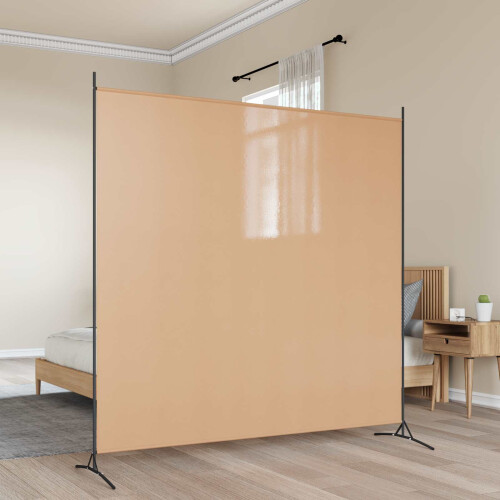 VidaXL vidaXL Single Panel Room Divider Beige 175 x 180 cm Fabric