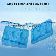 (Light Yellow) Funny Butt-Shaped Ice Cube Tray for Whiskey, Cocktails, Candy, Jelly - DIY Party Prank Tool for Humorous Drinks and Events