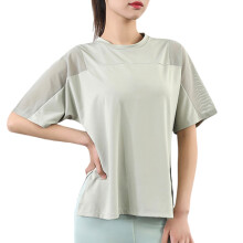 Womens Breathable Casual Fitness T Shirt for Daily Wear Short Sleeve T Shirt Green L