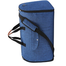 Suit Storage Large Capacity Handbag Travel Shoulder Bag with Shoes Compartments Navy blue