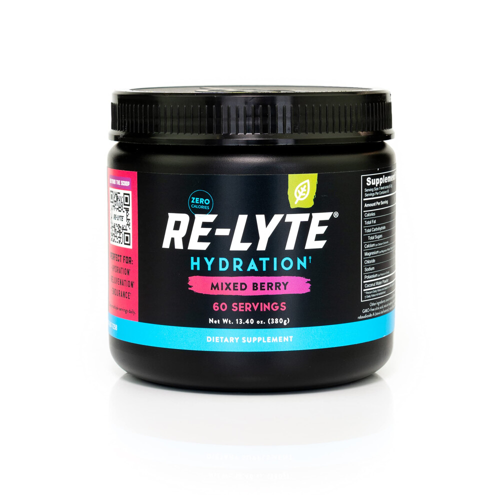 Redmond Re-Lyte Hydration Electrolyte Mix Mixed Berry 13.4 Oz