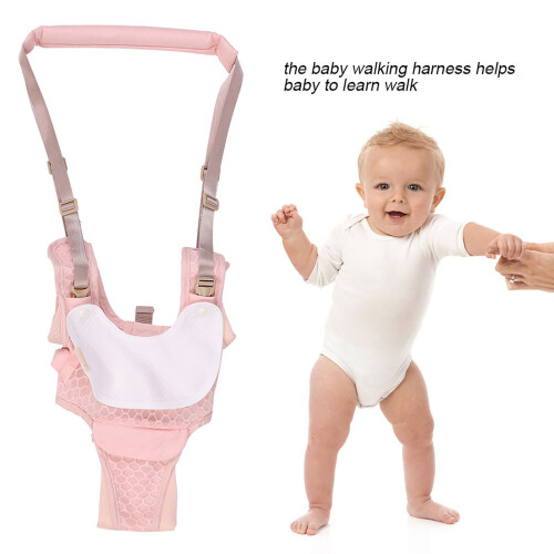 Rosa Baby Lauf Harness Sicherer Halt Verstellbar 1
