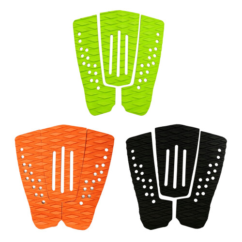 Contact Pattern Surfboard Tail Deck Grip Pad for Rear Foot Board Control Use Black 1