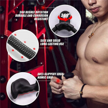 3X Ergonomic Triceps Rope Pull Down with Anti-Slippery Natural Rubber Grip for More Muscle Fibers-Gym Rope