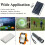 2 Pack Portable Solar Charger Panel 5V 2W USB Output Lightweight Rectangular Solar Power Charger for Outdoor Camping Hik 7