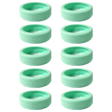 Soft and Durable Silicone Wheel Protector for Luggage Prevent Damage with Ease Mint Green