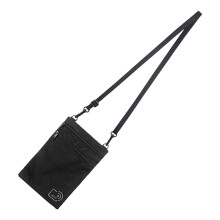 Neck Pouch Small Shoulder Crossbody Bag Travel Wallets Passport Holder for Card Black