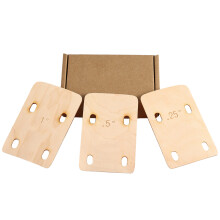 3Pcs Guitar Neck Shims, Wood Guitar Neck Plate for Guitar Neck Protections Set