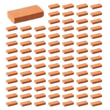 1400 Pieces Bricks for Landscaping Miniature Bricks Brick Wall Small Bricks for Dollhouse Garden Parts,1/35 Scale