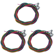 12x Electric Bass Guitar Strings 1.2M Steel Core Nickel Alloy Winding 4-String Set Instrument Replacement Accessory