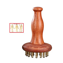 Easy Rosewood Brass Brush for Home Full Body Massage and Relaxation Gift