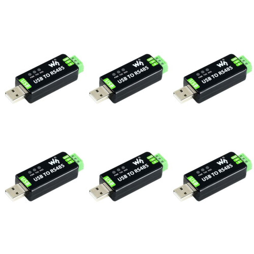 6X Waveshare Industrial USB to RS485 Converter, with Original FT232RL Inside