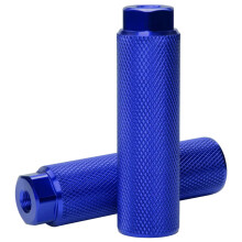 2Pcs Antislip Bikes Rear Feet Stunts Peg Alloys Bikes Feet Rest Stunts Peg Blue