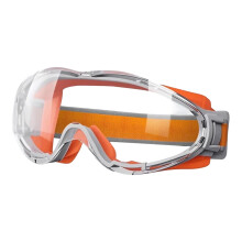 Wide Front Eye Cover Eye Glasses with Secure Band for Outdoor Travel & Eye Care Orange