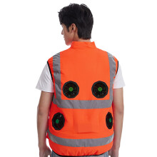 Sleeveless Outdoor Vest with Reflective Finish for Inspection Use Fluorescent o M