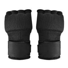 Half Finger Glove for Martial Art Punch Bag Kickboxing Men Women Teens black large