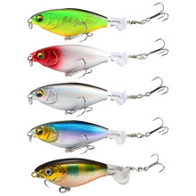 5Pcs Propeller Noise Baits Topwater Fishing Lures Propeller Tractor Hard Baits 9CM