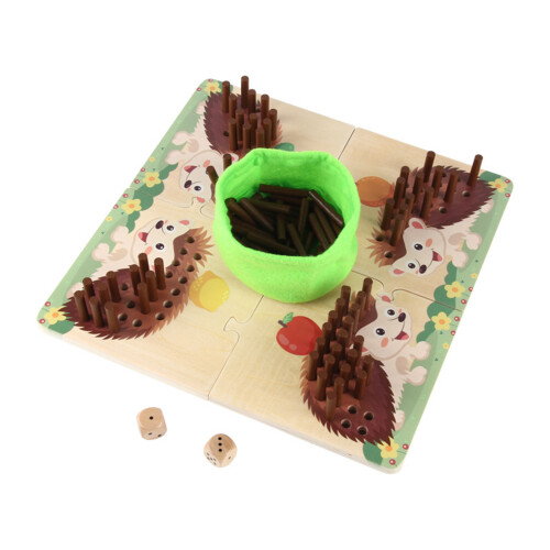 Children Hedgehog Sticks Game Playset for 2 Player Game Cognitive Abilities