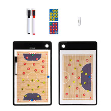 Coaching Board Set Basketball Strategy Board with Writing Pen and Magnetic Sheet futsal