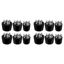 12 Pack 3 Size Pool Winterizing Plug for Swimming Pool Holes,Expansion Plugs for Above Ground Pool Skimmer