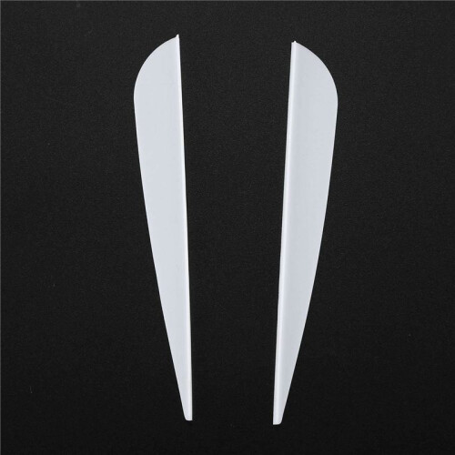 Arrows Vanes 4 Inch Plastic Feather Fletching for DIY Archery Arrows 150 Pack(White)