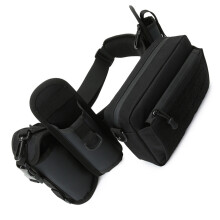 Large Capacity Fishing Bag Multifunctional Lures Waist Pack Outdoor Shoulder Bag Black