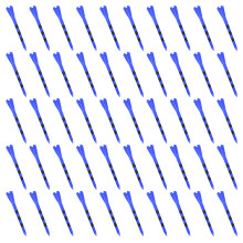 50Pcs 5 Prongs Head Plastic Tees Training Practice Tees Golfs Accessories Blue