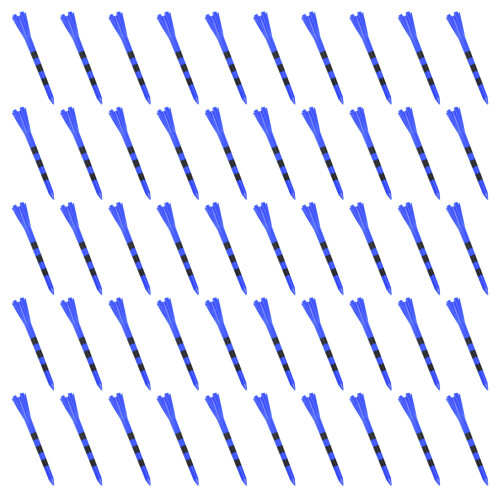 50Pcs 5 Prongs Head Plastic Tees Training Practice Tees Golfs Accessories Blue