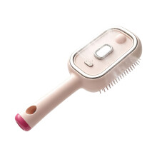 Portable Rechargeable Hair Comb for Daily Scalp Grooming Travel Pink