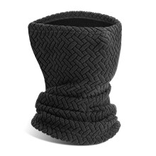 Fleece Neck Warmer Neck Tube Scarf Headbands Neck Gaiter Outdoor Headwear Black