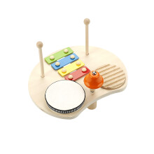 Kindergarten Wood Musical Boy Kids Drum Set Fine Motor Skill Developmental