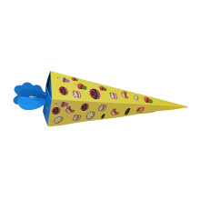 50pcs Cone Shaped Party Boxes for Kids Birthday Celebration Back School Cones Yellow